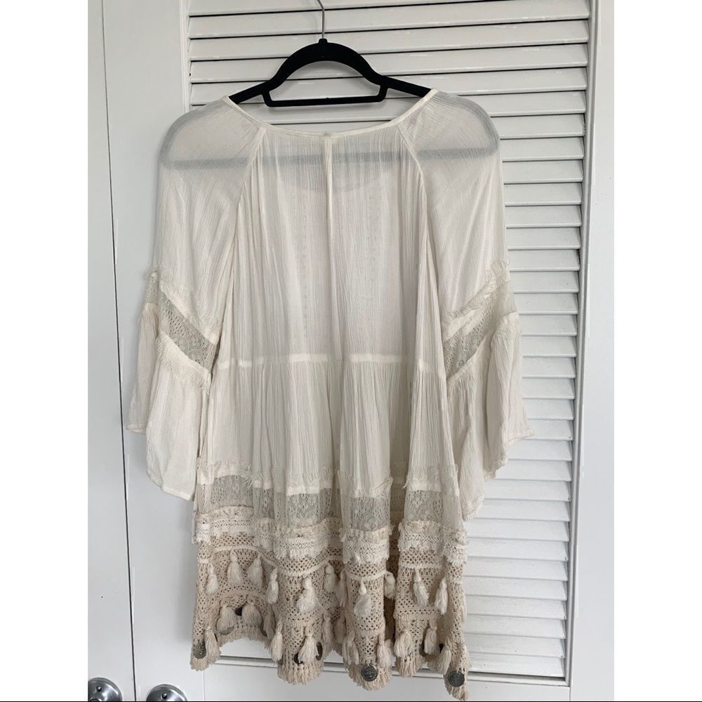 Revolve RAGA Sun Goddess Tunic Dress in Egg Shell - Picture 9 of 9